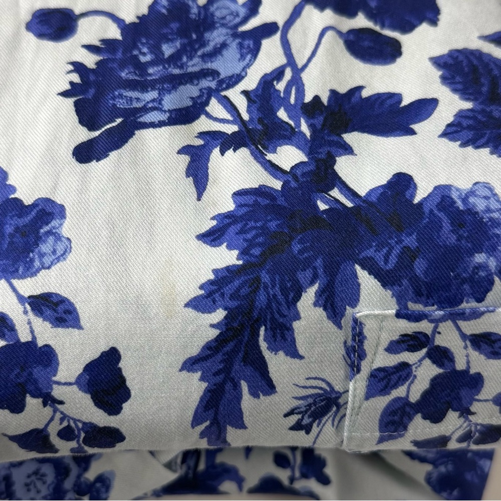 Tuckernuck Bella Dress Sapphire Bloom Womens XL Blue White Floral Neck Tie - Picture 16 of 16